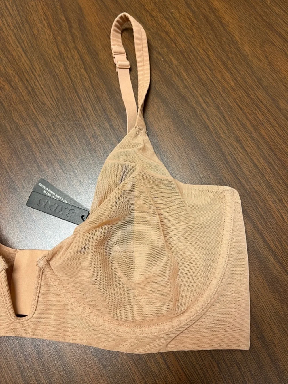 Skims Mesh One Wire Bra in Ochre, size 36 DD, new with tags - Picture 3 of 12